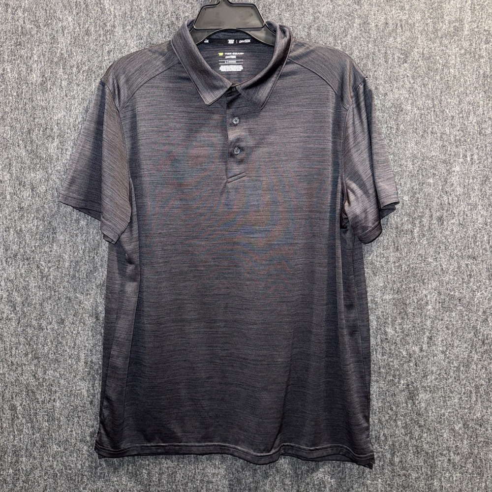 Tek Gear Drytek Men's Polo Shirt Short Sleeve Black  Size Large